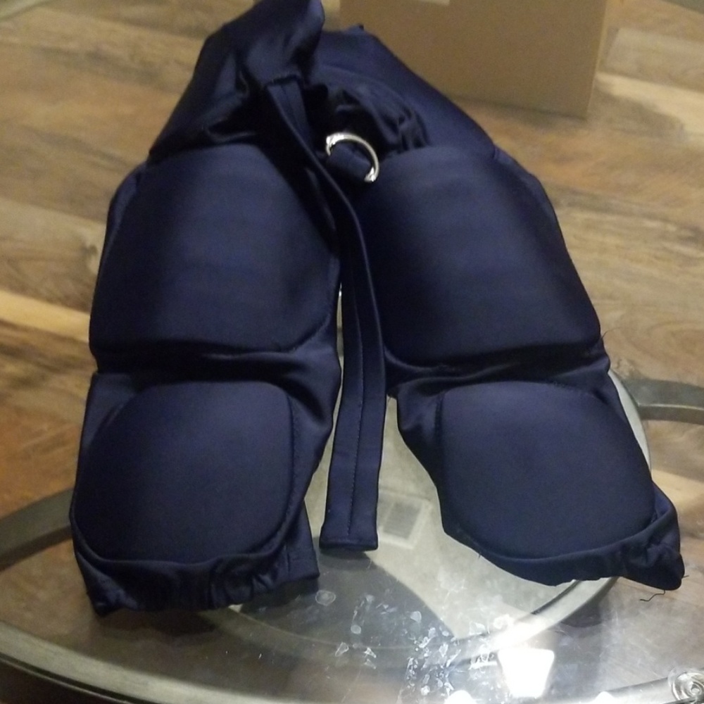 Youth small navy blue football pants with pads